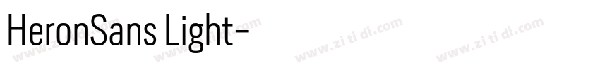 HeronSans Light字体转换
